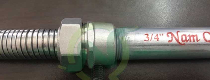 Đầu nối ống thép ren & ống ruột gà bằng inox